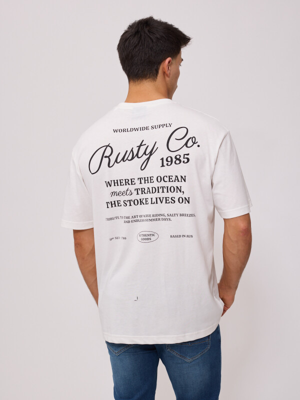 T-SHIRT LYRAT RUSTY Blanco