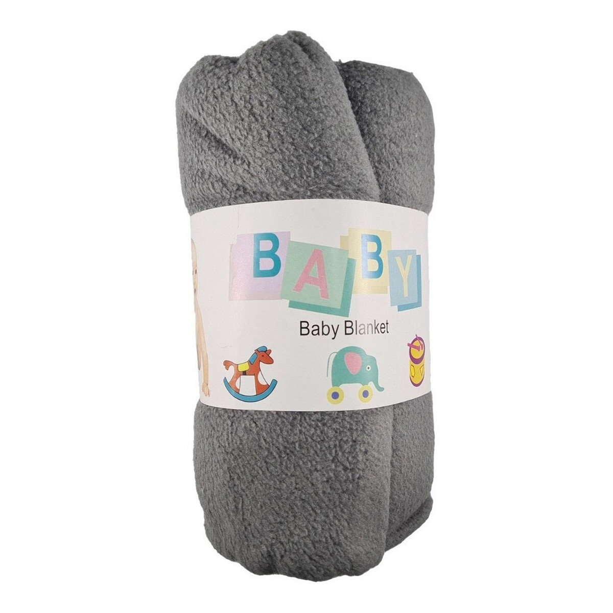 Acolchado Cuna Frazada Para Bebes Abrigada Polar Calidad - Variante Color Gris 