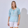 Blusa Gasa Print CELESTE/MULTI