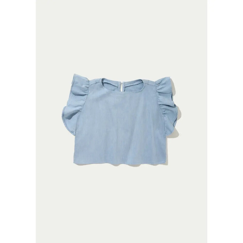 BLUSA MM FEM AZUL CLARO