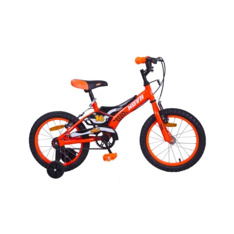 BICICLETA INFANTIL KOVA TWISTER RODADO 16 Naranja/negro