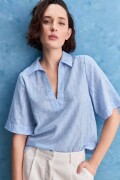 BLUSA WHATS Celeste