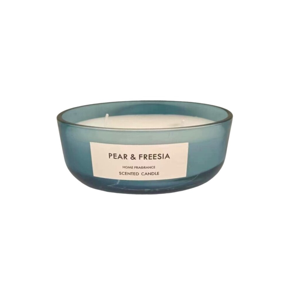 Vela en frasco - Vidrio Celeste Cott Vela en frasco - Vidrio Celeste Cott