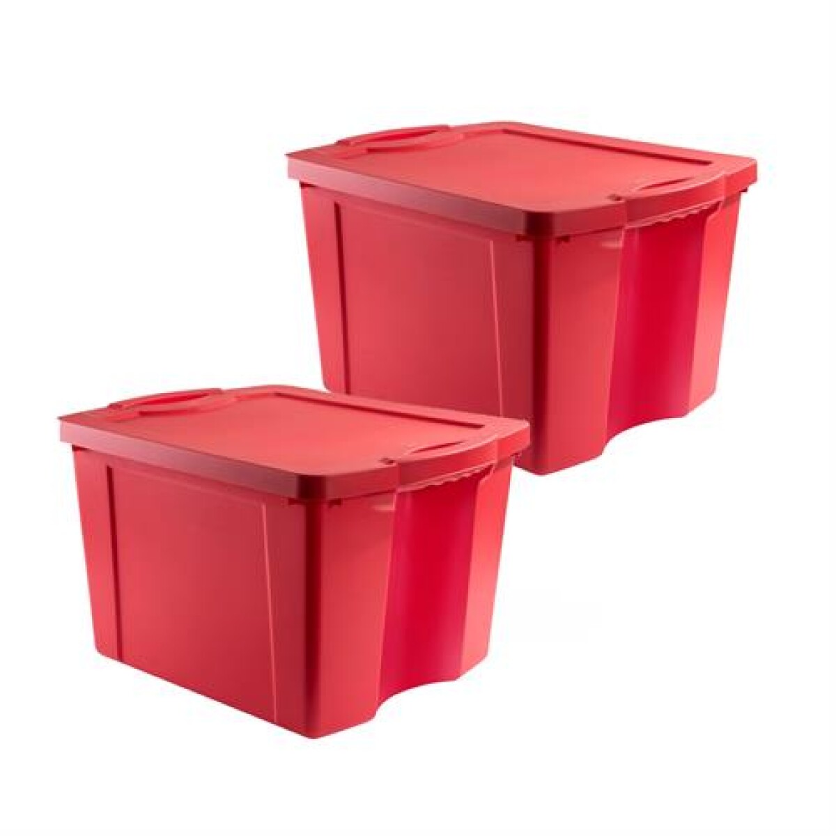 Set x2 Caja organizadora 75 lts Fullbox - ROJO 