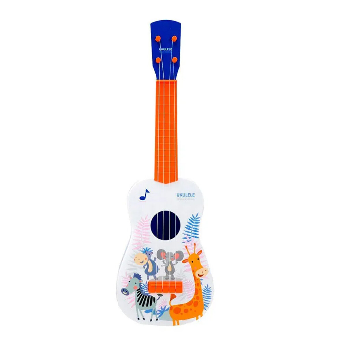 Guitarra Ukelele Infantil Instrumento Musical de 4 Cuerdas - Naranja 