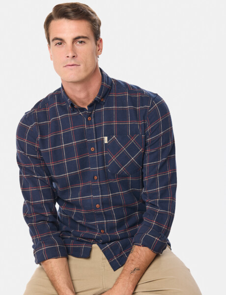 CAMISA DE VIYELA Azul
