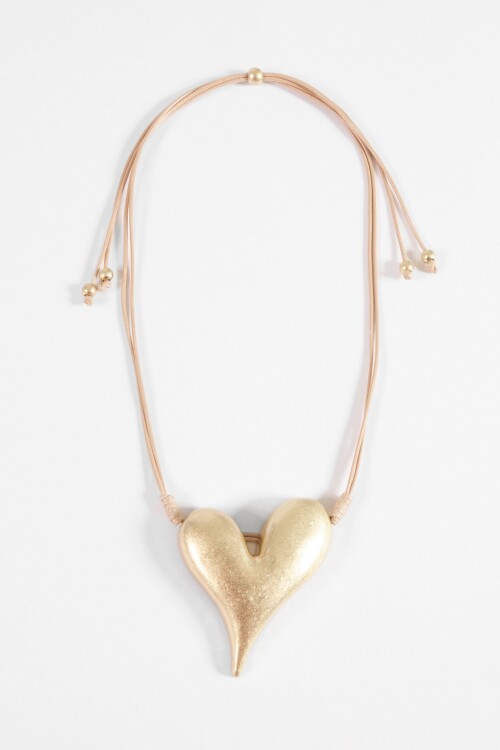 Collar cordón cora antique dorado