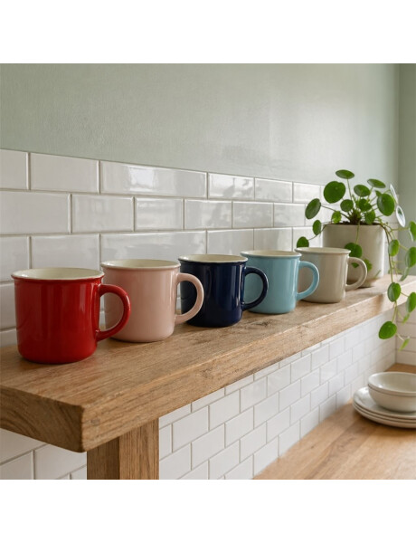 MUG RECTO 350 ML INTERIOR BLANCO EXT.COLORES SURT MUG RECTO 350 ML INTERIOR BLANCO EXT.COLORES SURT