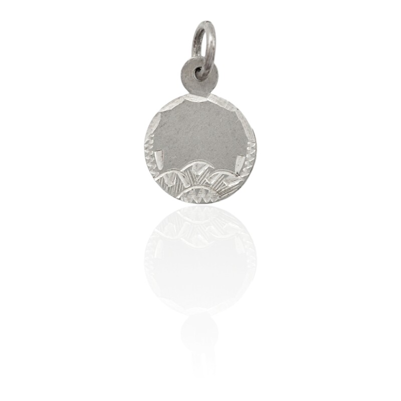 Dije Colgante Chapa-Plata 925-Sin Piedra-CP4342 sinpiedra