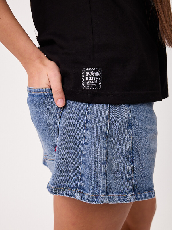 T-SHIRT SOLANAS RUSTY Negro