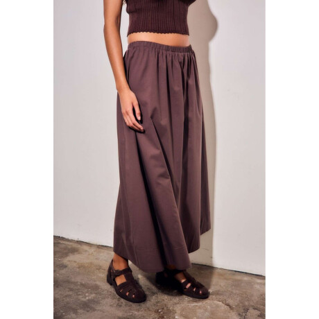 Falda Midi Chocolate