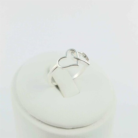 Anillo de Plata 925. Modelo, CORAZON ENTRELAZADO. Anillo de Plata 925. Modelo, CORAZON ENTRELAZADO.