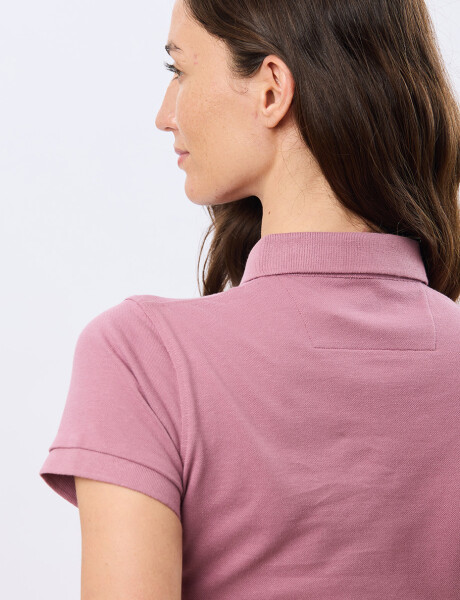 REMERA POLO PIQUÉ Rosa Oscuro