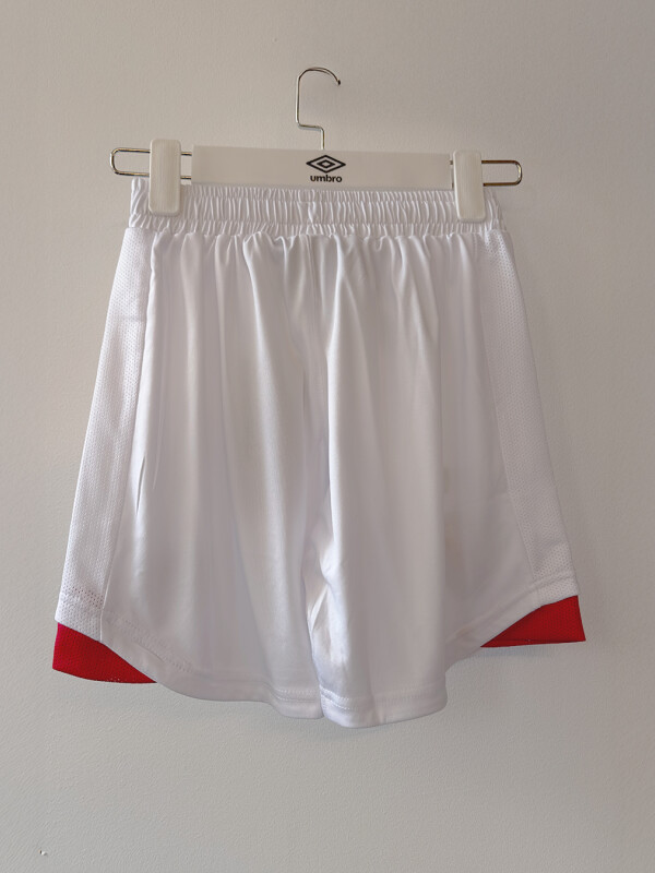SHORT HOME <br /> OFICIAL 2025 Nacional Junior Blanco, Rojo