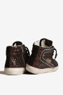 Zapatilla Slide Glitter Marron
