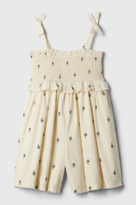 Vestido Punto Smock Toddler Niña Chino
