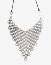 Collares Cortos Metal Collar Corto Mesh Metálica - Plateado Antique Silver