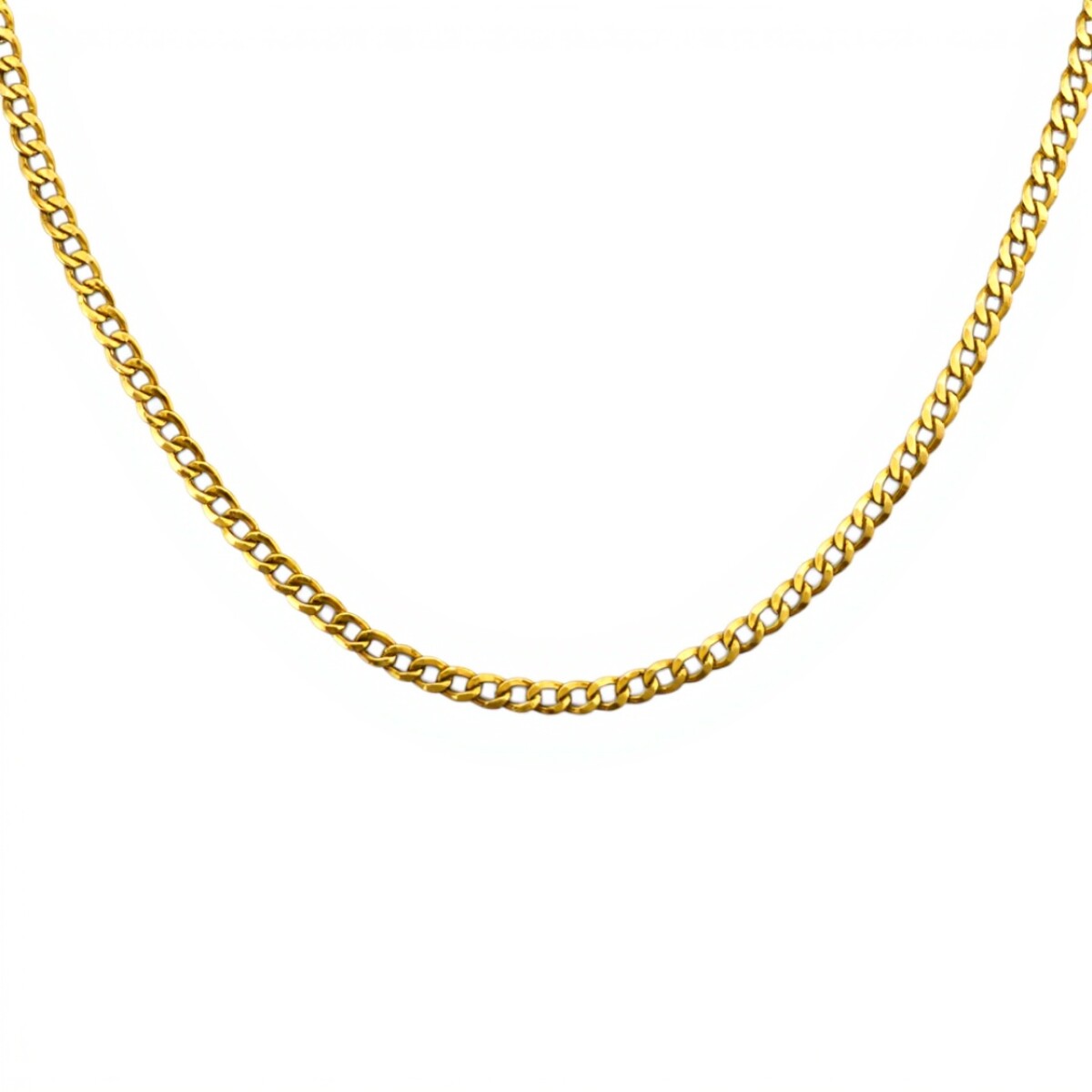 Cadena oro cubana -Oro bajo -Sin Piedra-CD8041 - sinpiedra 