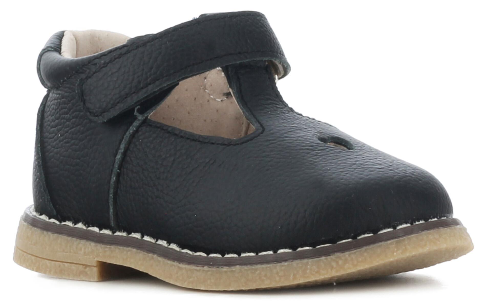 Zapato de Niña Mini Miss Carol CERSEI con velcro y calado - Negro 