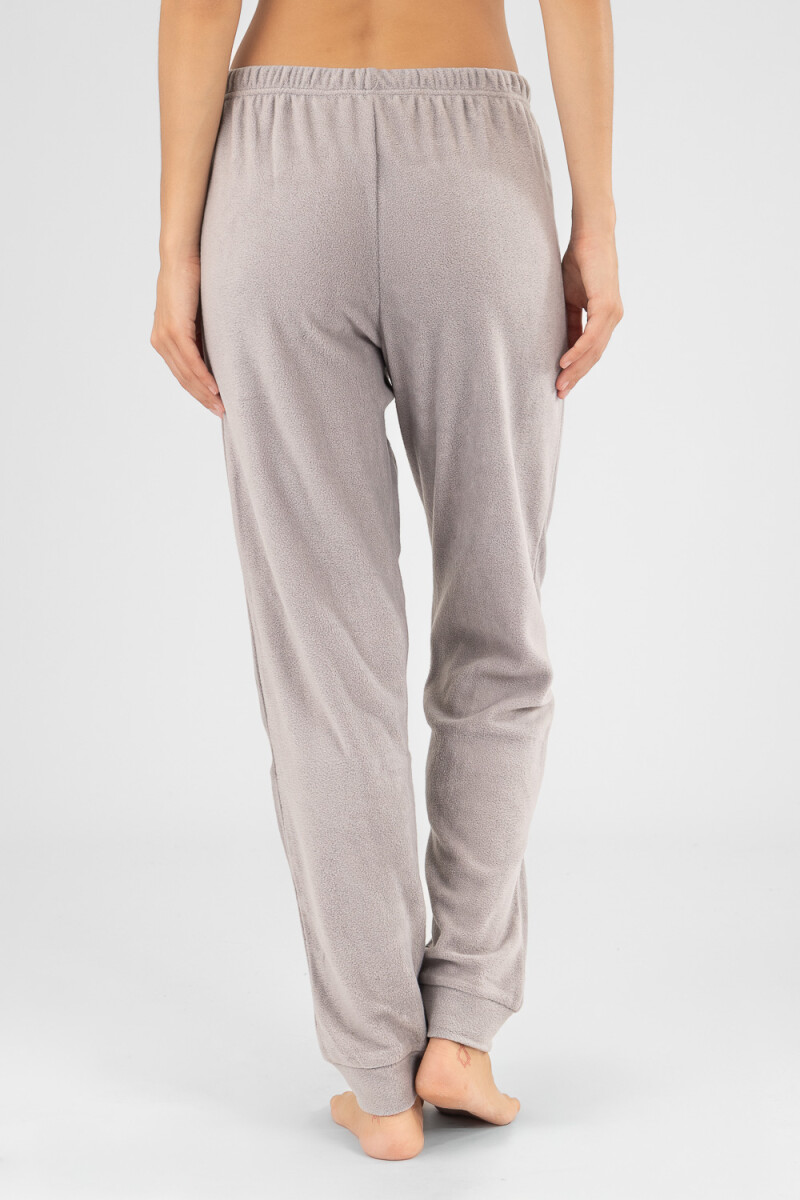 Pantalon polar mujer Gris melange