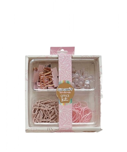 Set de escritorio ibi craft tendance - office kit - rosa pastel Set de escritorio ibi craft tendance - office kit - rosa pastel