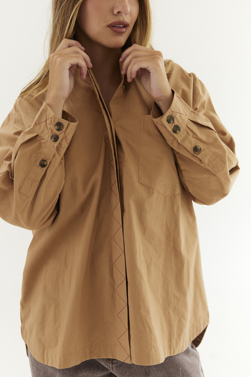 Camisa Logo - Beige 