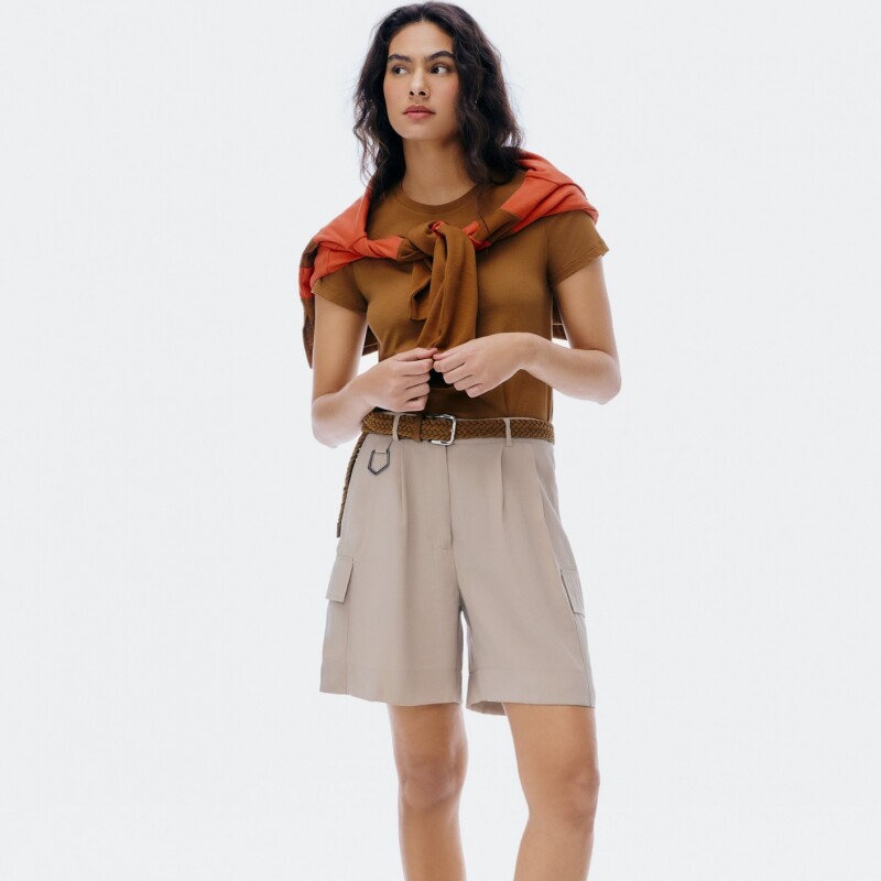 BLUSA MM FEM MARROM ESCURO