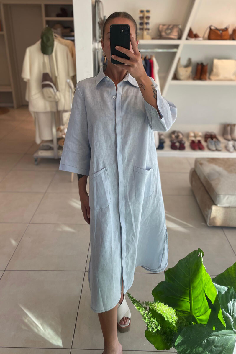 Vestido serena - Celeste 