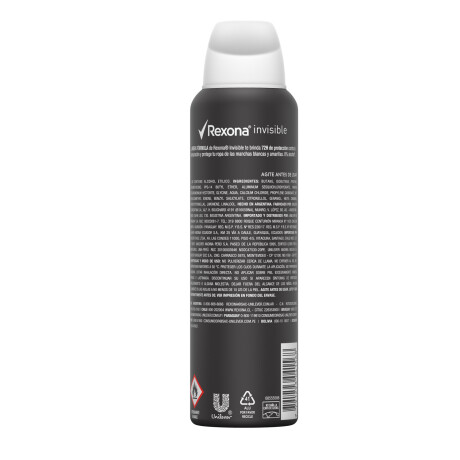 Desodorante Rexona Aerosol Invisible 150ml Desodorante Rexona Aerosol Invisible 150ml