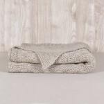 Manta tejida Sierra Beige