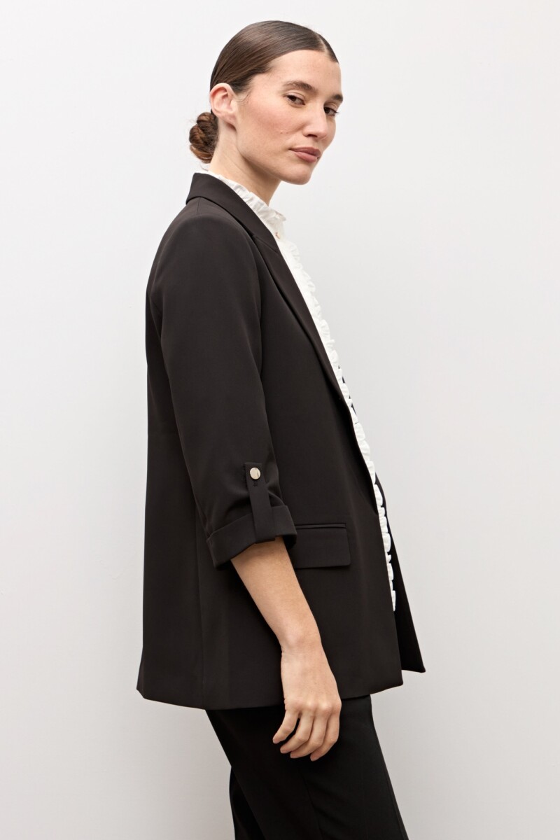 Blazer recto negro