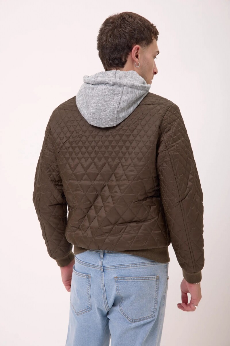 Capitoneada C/capucha Marrón