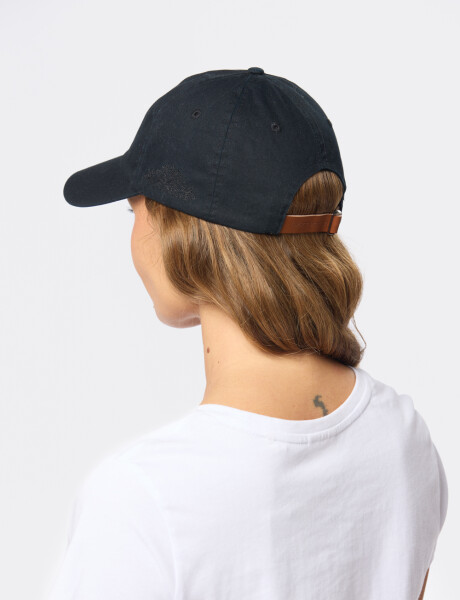 GORRO CON VISERA DE LONA Negro