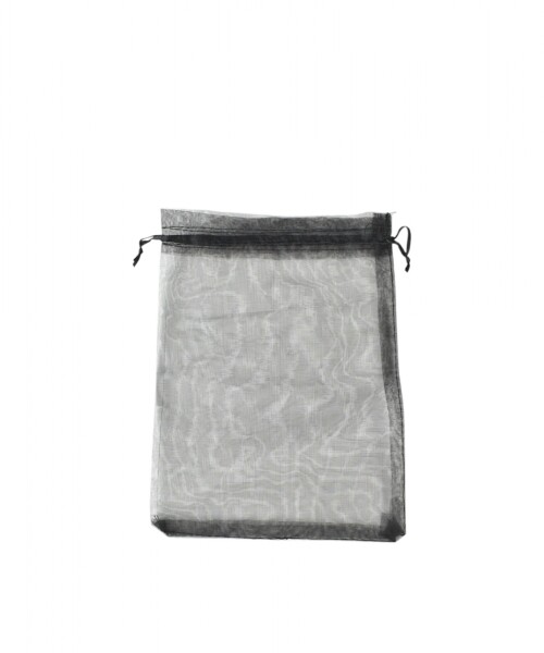 Bolsa organza 12x17 cm. NEGRO