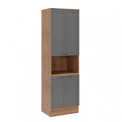 Armario Cocina Americana 1 Horno Gris Armario Cocina Americana 1 Horno Gris