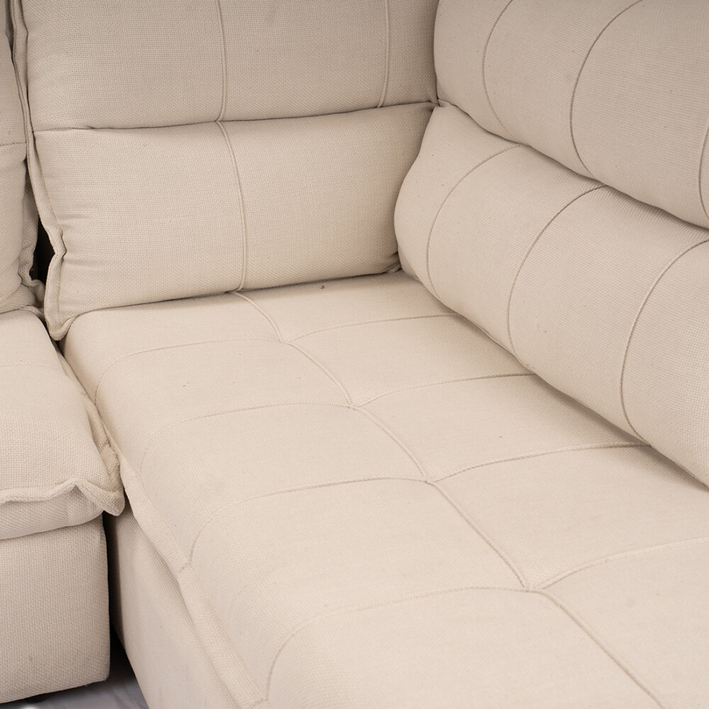 Sillón 5 Cuerpos con Chaise - Cesky Beige Izquierdo