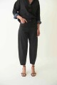JEAN SLOUCHY LEATHER Negro