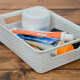 Set x3 Cesto organizador calado línea M BLANCO