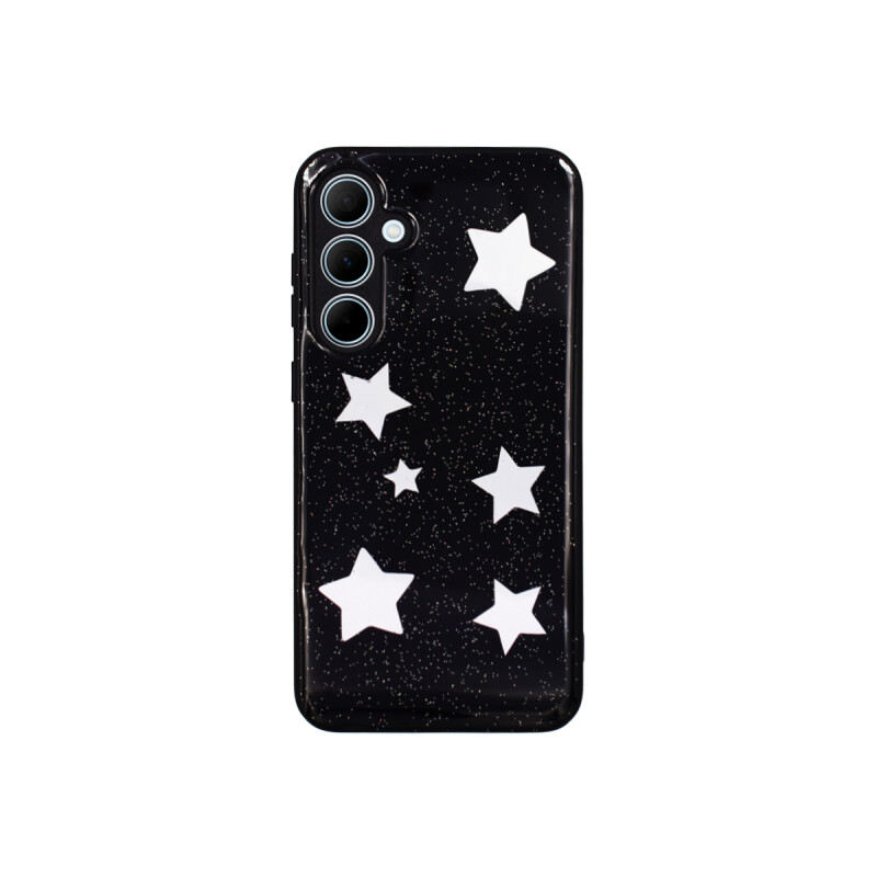Protector para Samsung Galaxy A35 estrellas color negro Protector Para Samsung Galaxy A35 Estrellas Color Negro