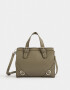 City Cartera City Con Hebillas - Verde Medio