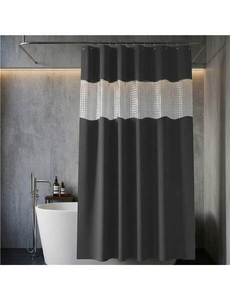 CORTINA DE BAÑO LISA C/GANCHOS 180x180CM GRIS CORTINA DE BAÑO LISA C/GANCHOS 180x180CM GRIS