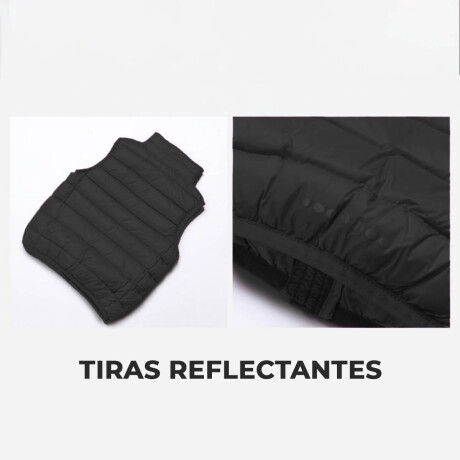 Chaleco Inflado Liviano Uzspace Niño Fácil Guardado Negro