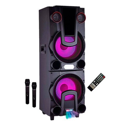 Parlante Caja Activa Bt Radio Sd Usb Rgb Microfono 2x12" Parlante Caja Activa Bt Radio Sd Usb Rgb Microfono 2x12"