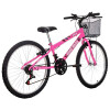 BICICLETA MORMAII SAFIRA ECO RODADO 24 ROSA CHICLE (Pausada) Bicicleta Mormaii Safira Eco Rodado 24 Rosa Chicle (pausada)