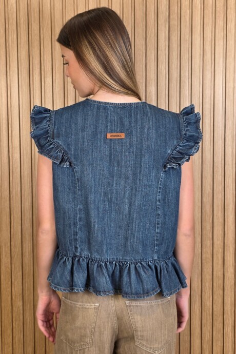 Chaleco Poppy Denim Azul