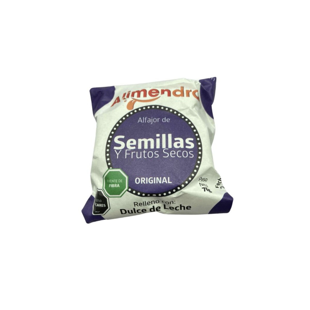 Alfajor de semillas y frutos secos clasico Alimendra 