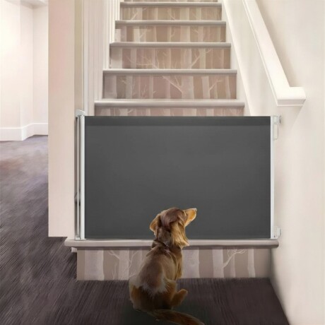 Puerta Flexible Lumax con Malla Retráctil de Seguridad Gris