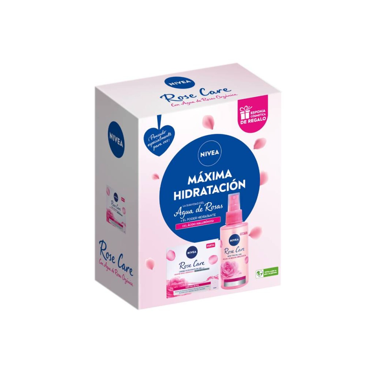 Pack Roses Nivea Crema Facial Hidratante 50ml + Mist Facial Roses 150ml. 