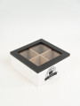 Caja Para Té Lyra, 4 Separaciones. Negro