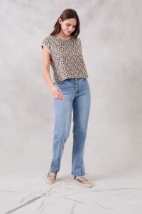 Remera Animal Print Multi